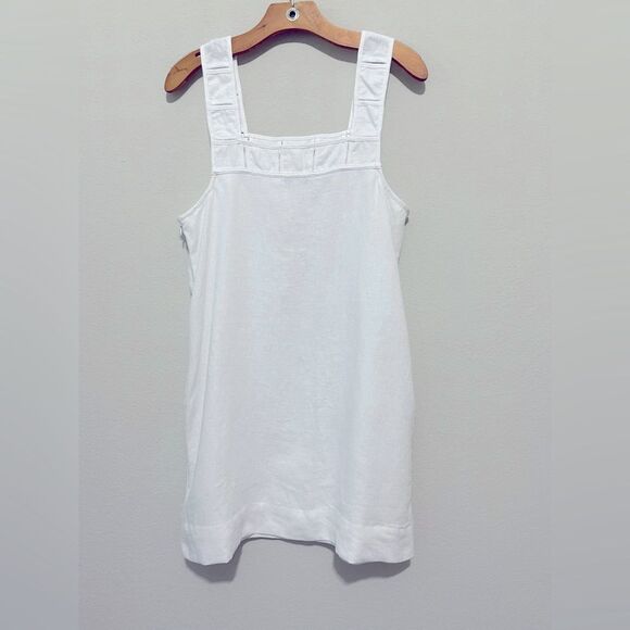 Madewell NWT Embroidered Tank Mini Dress in Linen Size 6 in Eyelet White - Picture 10 of 12